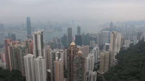 Horizonte-de-Hong-Kong-en-la-noche