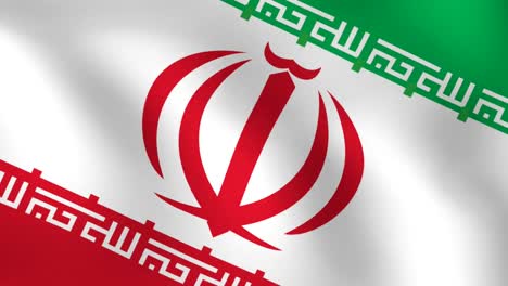 Waving-Iranian-Flag-Closeup