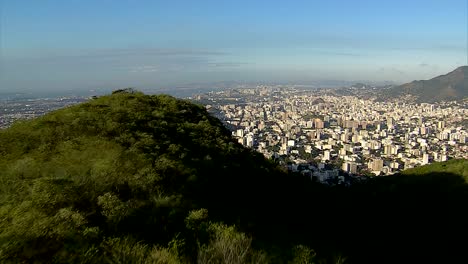 Flying-above-the-mountains-to-reveal-Rio-De-Janeiro