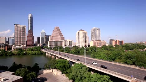 Austin-downtown-and-the-Colorado-river-bridge