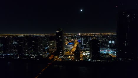 Aerial-video-Gebäude-Nacht