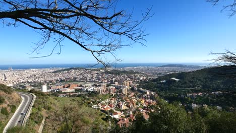 Barcelona-City-Panoramablick-vom-Tibidabo