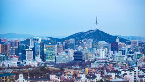Skyline-von-Seoul-in-Südkorea
