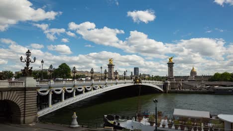 Alexandre-III-bridge-daytime-4k-timelapse