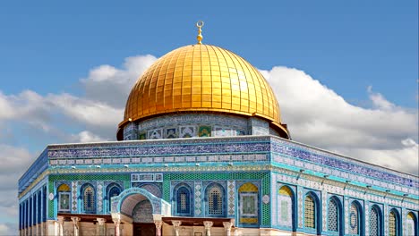 Cúpula-de-la-roca-en-Jerusalén,-Israel