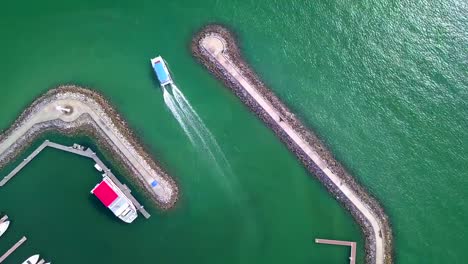 Aerial-view-Marina-yacht