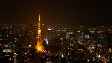 Bird-eye-view---Night-view-of-Tokyo-city