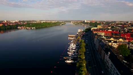 Aerial-view-of-Stockholm-City