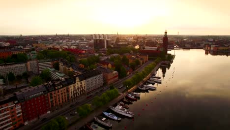 Aerial-view-of-Stockholm-City