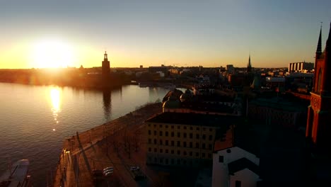 Aerial-view-of-Stockholm-City