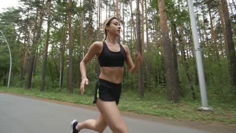 Young-Woman-Jogging-Outdoors