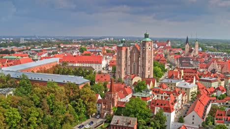 Ingolstadt-alte-Stadt-Aerial-erschossen