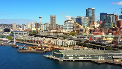 Aerial-drone-footage-Seattle-Washington-USA