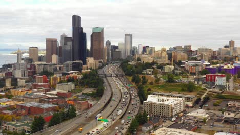 Aerial-drone-footage-Seattle-Washington-USA