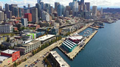 Aerial-drone-footage-of-Seattle