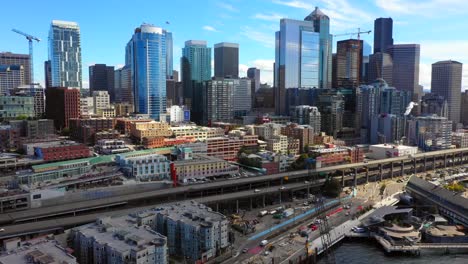 Aerial-drone-footage-Seattle-Washington-USA