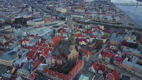 Beautiful-aerial-old-Riga-view-from-above.