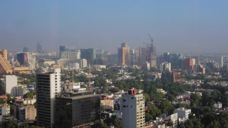 Elevated-view-of-cityscape,-Mexico