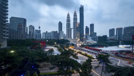 dramatic-sunset-at-Kuala-Lumpur-city-skyline