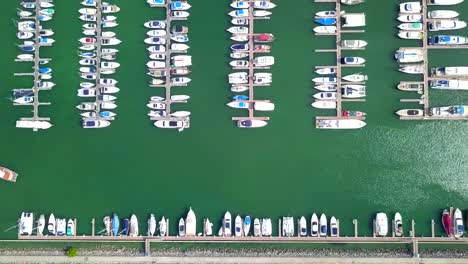 Aerial-view-Marina-yacht