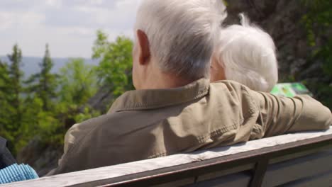 Elderly-Couple-Enjoying-Mountains-View