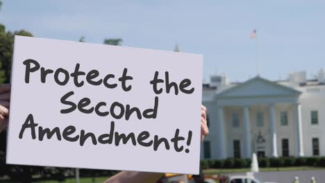 Man-Holds-Protect-the-Second-Amendment-Sign-in-Front-of-White-House