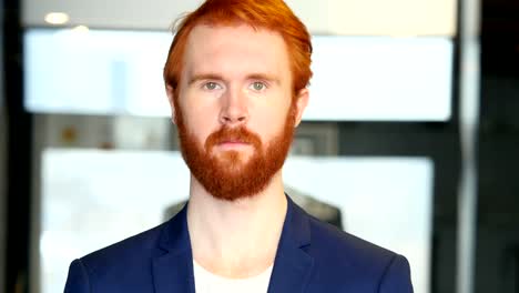 Portrait-of-Businessman-with-Red-Hair,-Beard