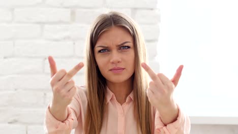 Girl-Showing-Middle-Finger-in-Anger