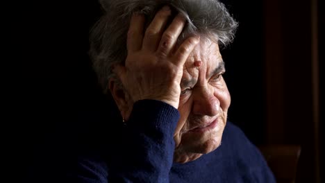 Sad-pensive-elderly-woman.-Portrait-of-sad-and-alone-old-woman