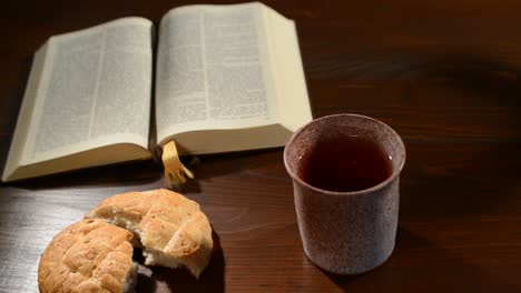 Bibel-mit-Kelch-und-Brot.-Schwenken