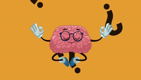 Dibujos-animados-lindo-cerebro-animación-HD