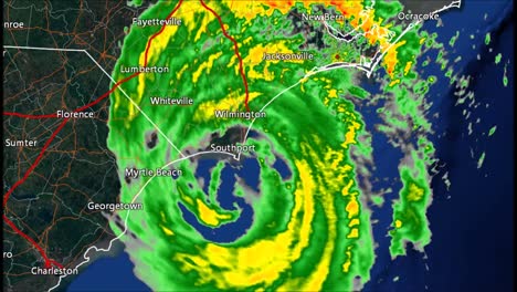 1998-huracán-Bonnie-Landfall-Radar-Time-Lapse