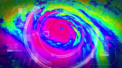 Hurrikan-Radar-Wetter-Satelliten-Luftbild