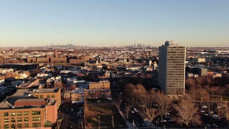 Aerial-of-Newark,-New-Jersey