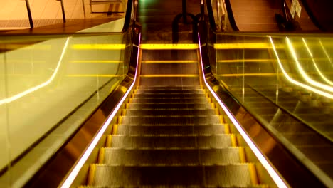 Illuminated-escalator-on-the-move