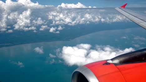 airplane-wing-turbine,-passenger-porthole