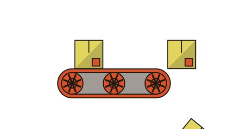 banda-de-transporte-entrega-servicio-animación