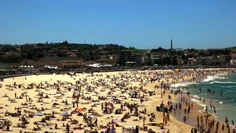 panning-shot-of-summer-crowds-at-bondi-beach