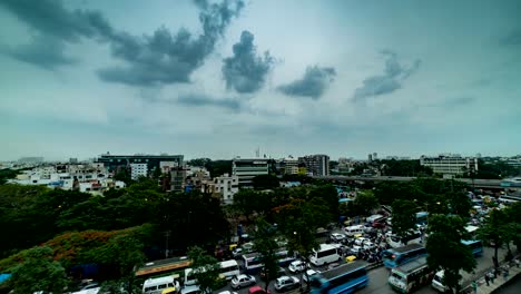 Evening-City-Traffic-Moving-Timelapse---Silk-Board-Junction-Bangalore-India