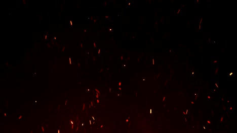 Beautiful-Burning-Hot-Sparks-Rising-from-Large-Fire-in-Night-Sky.-Abstract-Isolated-Fire-Glowing-Particles-on-Black-Background-Flying-Up.-Looped-3d-Animation.-Moving-Up.