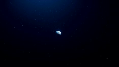 Una-hermosa-vista-en-el-espacio-a-la-tierra-de-la-luna