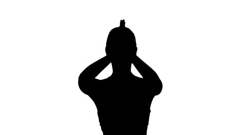 Silhouette-Woman-doing-yoga-lotus-pose-with-hands-coupled