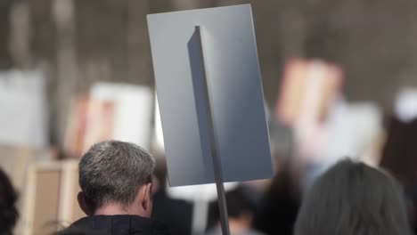 Eine-Menge-von-Demonstranten,-die-sich-auf-den-Streik-gegen-die-Regierung-einlassen.