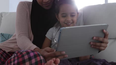 Mother-and-daughter-at-home