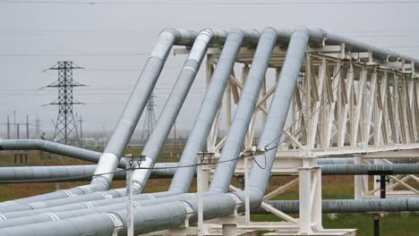 Pipeline-transportation-oil,-natural-gas-or-water-in-metal-pipe.