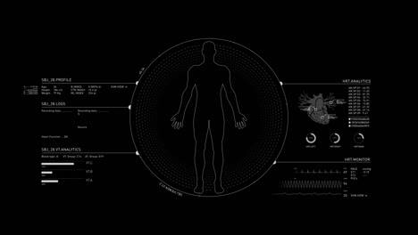 Menschliche-medizinische-HUD-Animation
