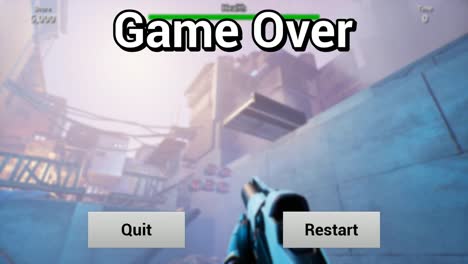 Game-Over-auf-FPS-Videospiel