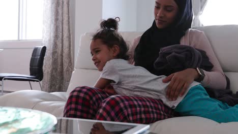 Mother-and-daughter-at-home