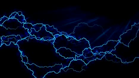 Electricity-crackling.-Abstract-background-with-electric-arcs.-Realistic-lightning-strikes.Thunderstorm-with-flashing-lightning.-Seamless-looping.-BLue.