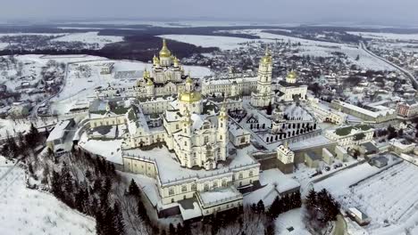 The-church-of-Lavra-in-Pochaev,-Ukraine